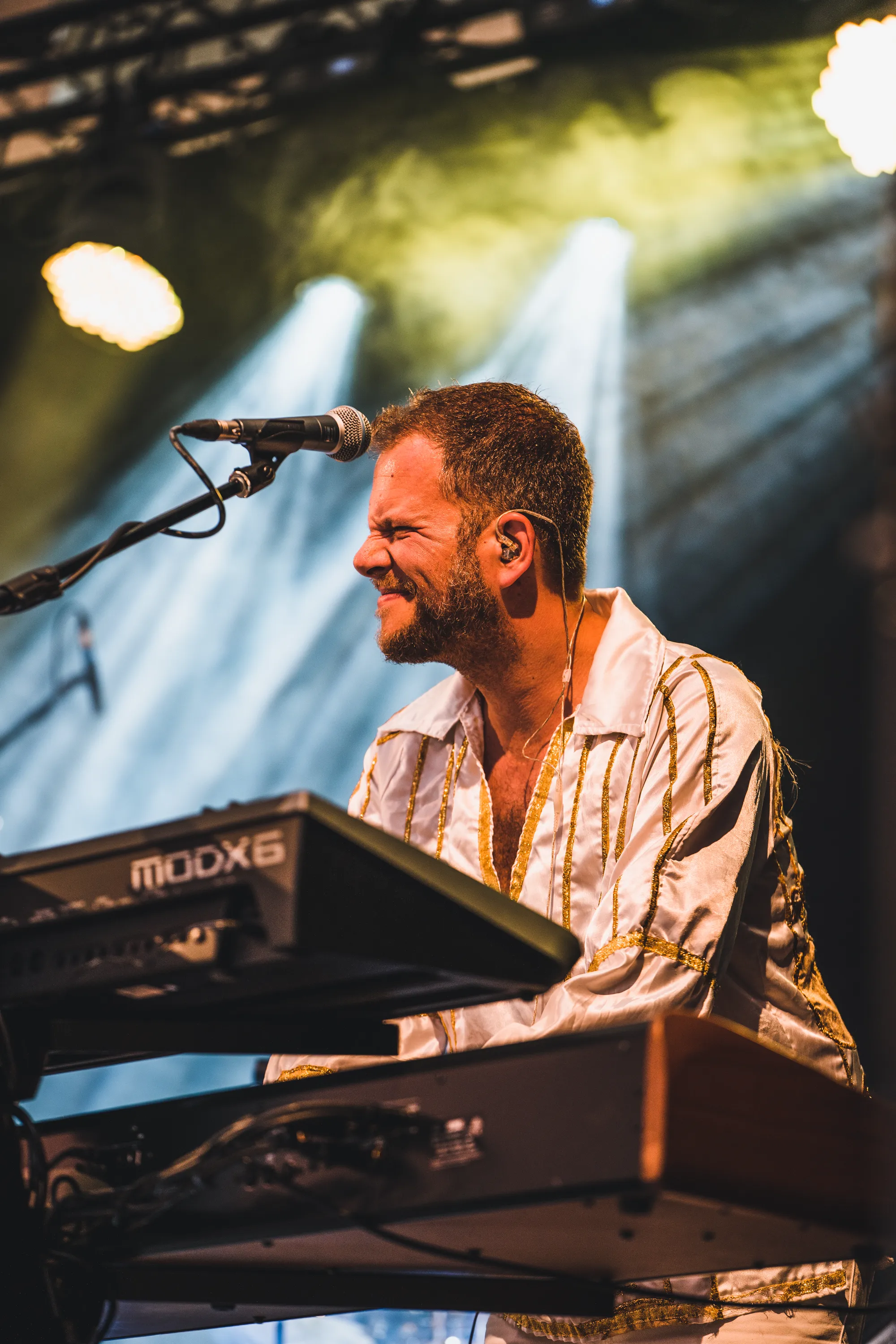 Keyboarder von Agnethas Affair auf der Bühne