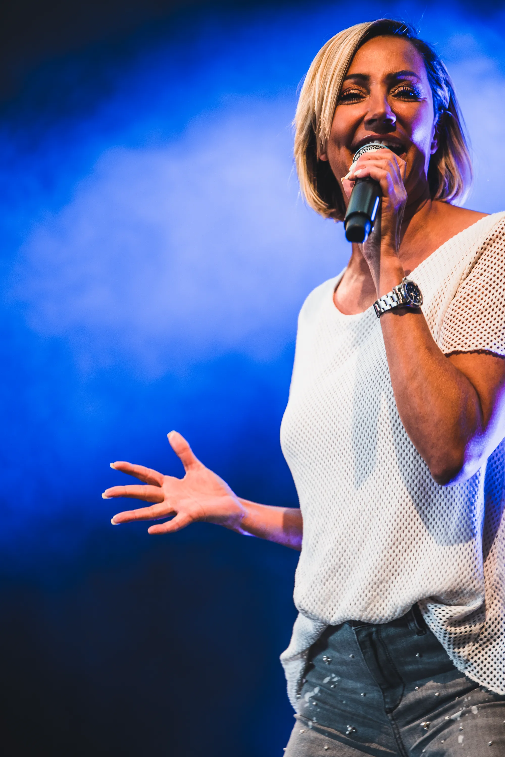 Tanja Lasch bei der Schlagernacht auf der Bühne